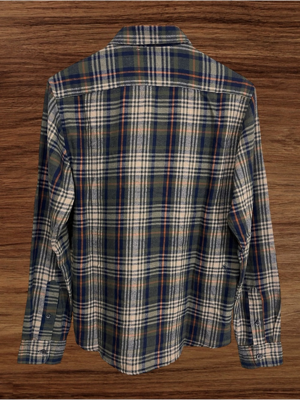 Tailor Vintage Men’s Army Telluride Plaid Stretch Flannel Shirt. Size Small. - Picture 2 of 10